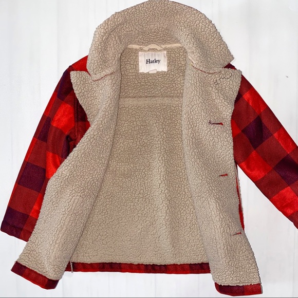 SOLD! Hayley faux shearling plaid coat boys 5T - Picture 3 of 4